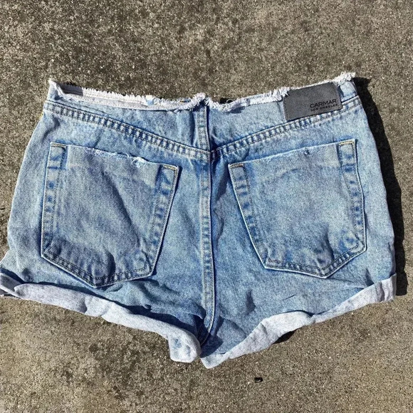 Carmar LF Distress Jean Denim Fold Cuff Shorts - Picture 5 of 8